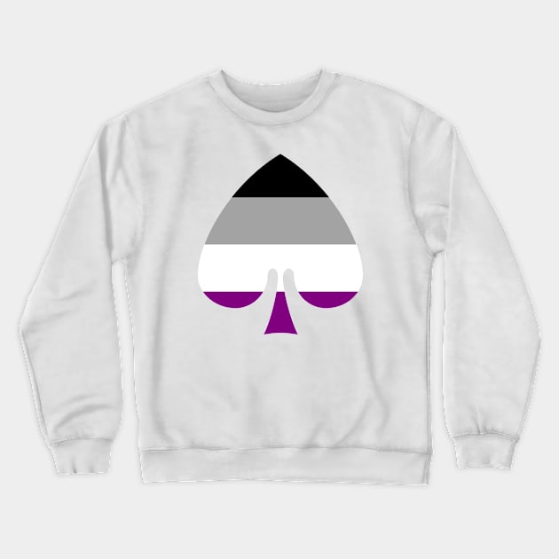 Ace of Spades Crewneck Sweatshirt by PorcelainRose